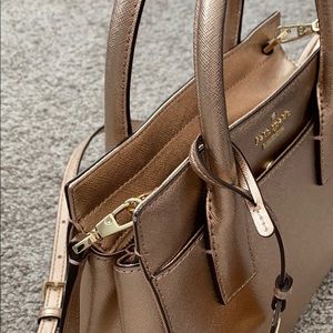 Kaye spade small satchel rose gold
